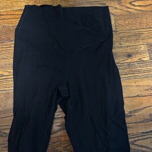 Black High-Waisted Leggings Aerie Flare